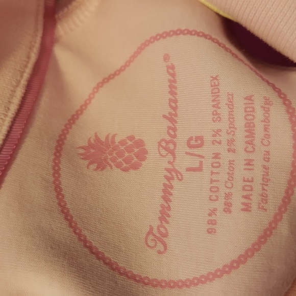 Tommy Bahama Pink New Aruba Full Zip Cyber Light Jacket Cotton Blend Soft Cozy - Picture 11 of 12
